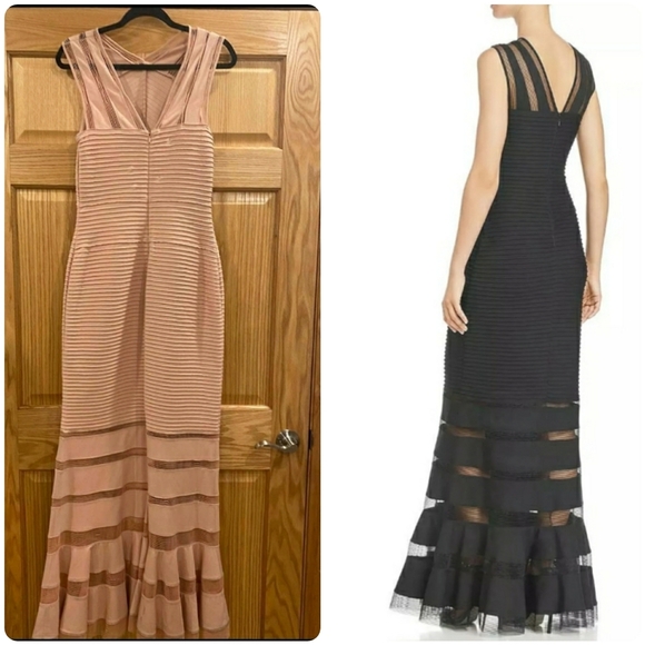 Tadashi Shoji  Pintuck Ruffled Illusion Tank Dress - Picture 2 of 16